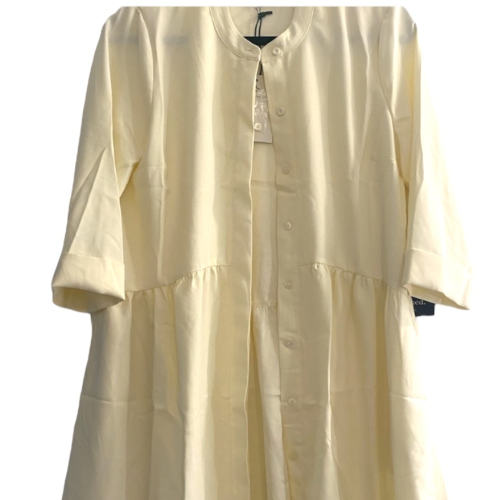 Tuckernuck Cream Button-Front Mini Dress - Picture 7 of 16